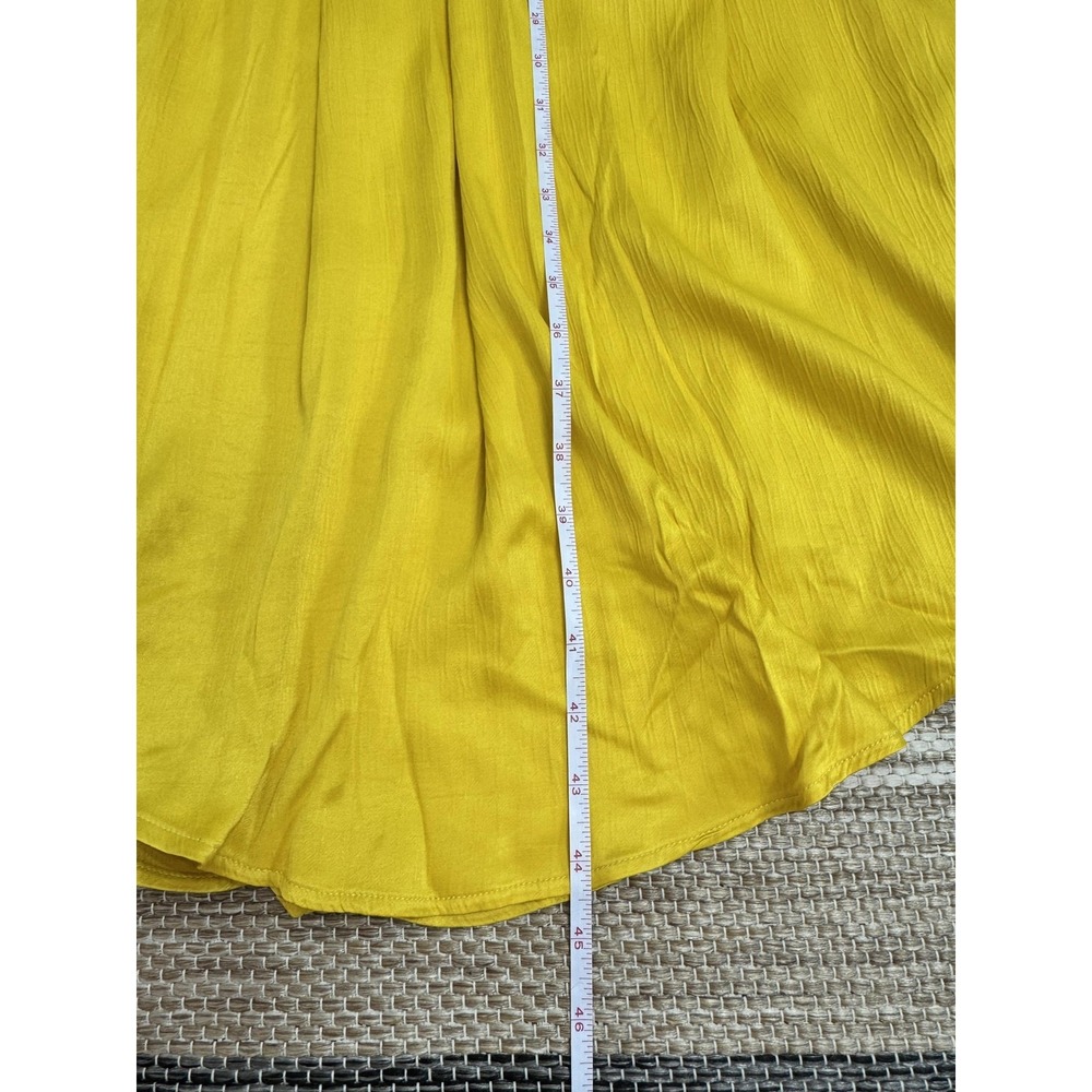 Maeve Anthropologie La Habana Dress Women's Small Yellow Ruffle Midi Sundress - Picture 15 of 16